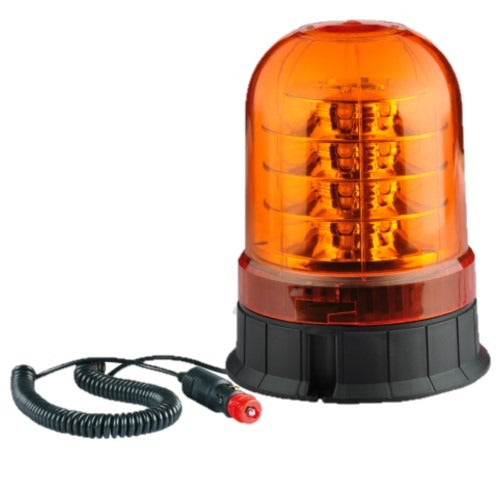 ORANJE dak zwaailicht - 24 LED - R10 / R65 - E keurmerk - magnetische bevestiging ORANJE dak zwaailicht - 24 LED - R10 / R65 - E keurmerk - magnetische bevestiging